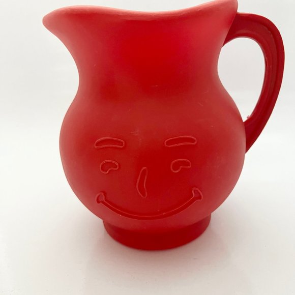 VINTAGE 1980s KOOL-AID PLASTIC PITCHER - SMILING FACE CONTAINER - 7" TALL - Picture 5 of 5
